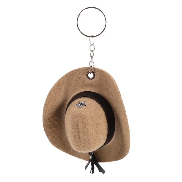 GOOHOCHY Llavero con forma de mini sombrero, llavero decorativo, colgante, llavero, colgantes para bolsos