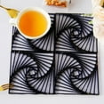 thumbnail image 4 of Posavasos cuadrado hueco, tapete reutilizable para tazas, resistente al calor para barra de apartamento, bebidas frías / calientes, oficina, Macarena Posavasos De Bebidas, 4 of 8