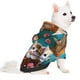 thumbnail image 2 of Fotbe Whimsical Cats and Flowers Scene Sudadera con Estampado para Perros Pequeños – Suéter con Capucha para Mascotas, Tela Suave de Forro Polar con Bolsillo-X-Small, 2 of 7