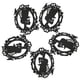 thumbnail image 5 of Decoraciones de Halloween, patrón de esqueleto circular para casa, fiesta, puerta, adornos de pared, 5 uds., 5 of 5