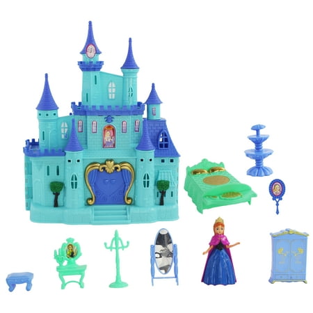 Battery Operated Royal Princess Castle Toy Doll Playset with Accessories and 4