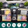thumbnail image 5 of BZSMCE Car Organizer Kick Mats Back Seat Protector Creatively Colorful Heart Pillows Printed, 5 of 7