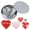 Silvery, variant on Rewenti 6 Pcs Heart Shaped Cookie Cutters Stainless Steel Valentine Baking Tools