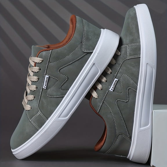 Men'S Casual Sports Shoes, Low-Top Lace-Up Sneakers, Comfortable Footwear