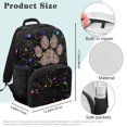 thumbnail image 7 of Aplkyhs Dog Paw School Backpack for Boys Girls Ages 6-18 Large Capacity Ergonomic Padded Adjustable Shoulder Straps for Elementary Middle High School Daily Use Travel, 7 of 7