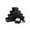 Black, variant on Prestige & Fancy Luxury Kraft Jewelry Boxes, Flocked Foam Ring Slot Gift Boxes with Lids for Rings, Earrings, and Small Accessories, 2 x 1.75 x 1.12 in, 10-Pack