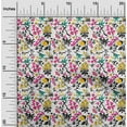 thumbnail image 2 of oneOone Cotton Poplin Twill White Fabric Asian Japanese Floral Fabric For Sewing Printed Craft Fabric By The Yard 56 Inch Wide, 2 of 4