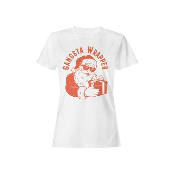 Gangsta Santa Gift Wrapper Women's T-shirt