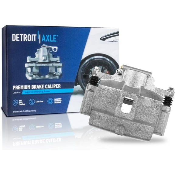 Detroit Axle - Front Right Brake Caliper for 2015-2016 Chrysler 200, 2013-2016 Dodge Dart Passenger Side Disc Brake Caliper with Bracket Replacement