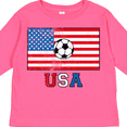 thumbnail image 4 of Inktastic USA Soccer Boys or Girls Long Sleeve Toddler T-Shirt, 4 of 5