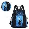 thumbnail image 5 of FORMRS Women's Travel Backpack Purse Anti-Theft Hidden Pockets Casual Shoulder Bag, Blue Butterfly, 5 of 7