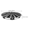 thumbnail image 2 of Raindrops Style Plastic Wheel Center Cap Replacement 1 Piece for Car Truck SUV, 2 of 8