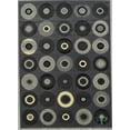 thumbnail image 2 of Handcraft Rugs - Grey, Ivory, White, Modern Circle Geometric Pattern Area Rug (Approximately 2 by 3 Doormat), 2 of 5