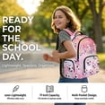 thumbnail image 2 of Xoenoiee Axolotl Soccer Star Print 3pcs Kids Backpack Schoolbag for Girls Elementary Primary Bookbag with Lunch Box Pencil Case 3 In 1 Casual Daypack Rucksack Satchel with Adjuatable Strap, 2 of 6