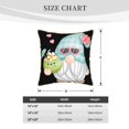 thumbnail image 2 of KLL Summer Gnome,Cute Gnome Decorative Throw Pillow Covers Velvet Soft for Couch Sofa Bedroom Living Room Outdoor (No pillow core)- 18"x18", 2 of 5