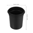 thumbnail image 2 of HEMOTON 7 Gallon Black Trash Can with Removable Inner Bucket, ABS Plastic Waste Bin for Home and Office Use, 2 of 8