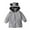 Gray, variant on 1-6T Baby Boys Fleece Jacket Kid Girls Zip Up Hoodies Fall Winter Bear Ear Coats Toddler Outerwear