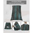 thumbnail image 7 of Teal Brown Plank Prints Pillow Covers King Size 2 Pack, Farmhouse Vintage Wooden Grain Soft Bed Throw Pillowcases Breathable Cooling Long Lumbar Body Pillow Sham Cover for Bed Sofa 20''x36'', 7 of 7