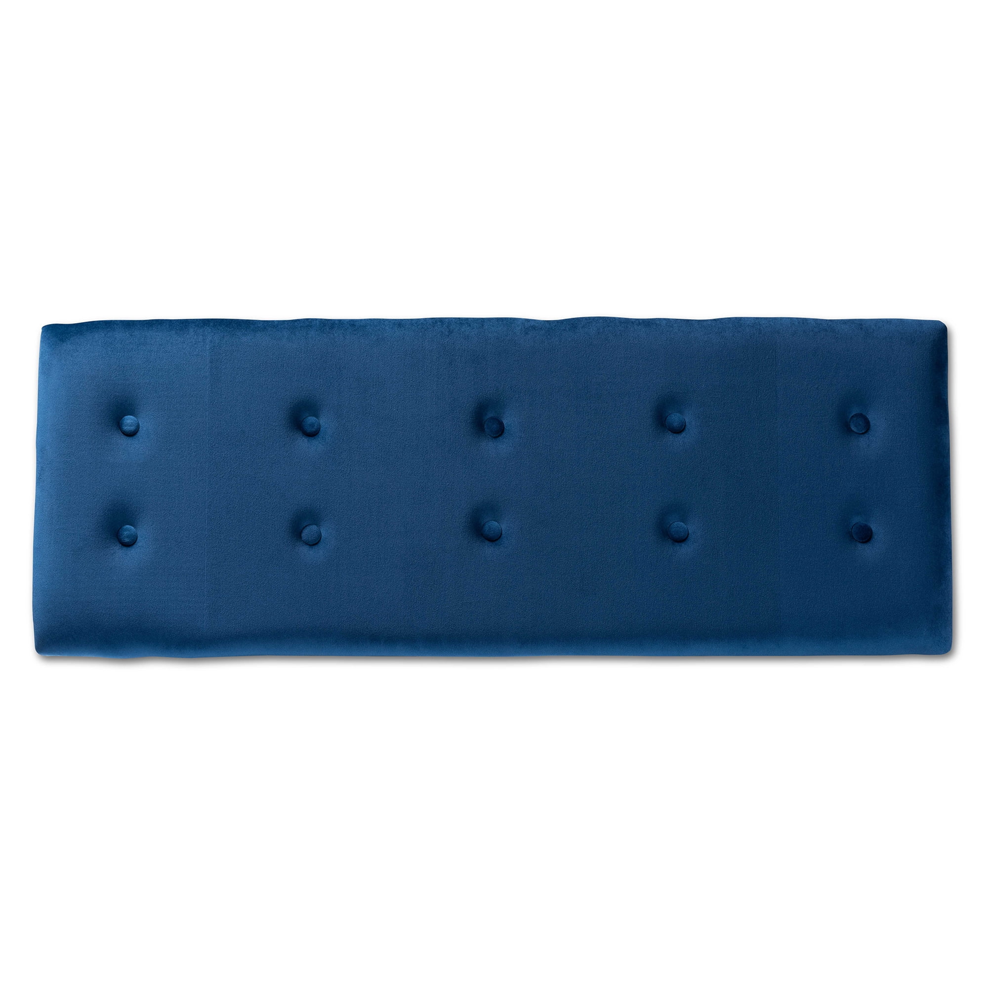 Baxton Studio Caine Upholstered & Tufted Bench, Navy Blue