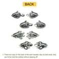 thumbnail image 4 of Uxcell 4 Pack Vintage Sweater Clips Cape Cloak Clasp Retro Cardigan Clips Shawl Clasp (Silver), 4 of 8