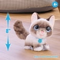 thumbnail image 3 of furReal Wagalots Kitty Interactive Plush Toy, Small 8-Inch Gray and White Ragdoll, Includes Leash, Fun Sounds, Kids Toys for Ages 4 and Up by Just Play, 3 of 6