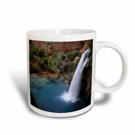 3dRose Arizona, Grand Canyon, Havasu Falls in Havasupai Indian tribal lands. - Ceramic Mug, (Best Time To Go To Havasupai)