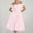 Pink, variant on Women's Casual Midi Dress Off Shoulder A-Line Swing Party Dress Sleeveless Flowy Summer Evening Gown