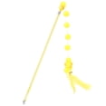 thumbnail image 1 of Juguete interactivo Sunnimix Teaser de plumas para gatos Juguetes para gatos Amarillo, 1 of 8