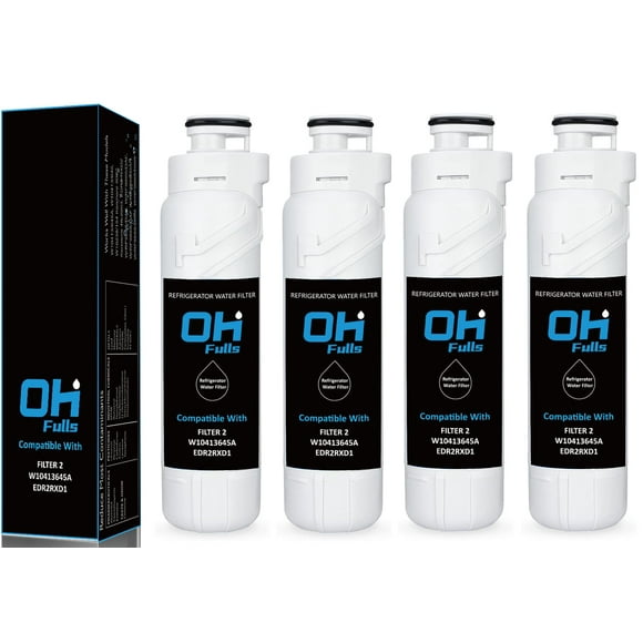 OHFULLS Remplacement de Filtre à Eau pour Réfrigérateur W10413645A, Compatible avec Filtre W10413645A 2 EDR2RXD1 Filtre à Eau pour Réfrigérateur 2, 9082, 9903 Eau