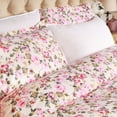 thumbnail image 4 of Superior Cotton Duvet Cover Set With Pillow Shams Vintage Floral, Cream, Twin/Twin XL, 4 of 5