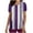Purple, variant on Modern Linear Stripe Healthcare Top for Women Soft V-Neck Scrubs Shirt, Professional Nursing Uniform, Casual Workwear Blouses, Comfort Pullover Tops