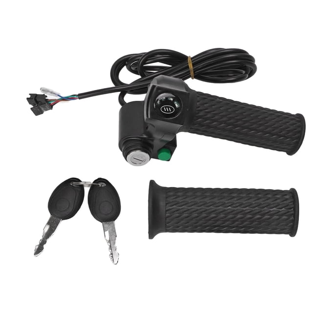 Paquete de 2 con indicadores LED y control de crucero para bicicletas eléctricas de 48 V Kit de puño de acelerador