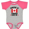 thumbnail image 3 of Inktastic Someone in Canada Loves Me Boys or Girls Baby Bodysuit, 3 of 5