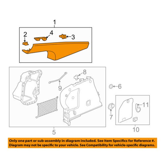 Chevrolet GM OEM 16-18 Volt INTERIOR-Upper Quarter Trim Right 23394652