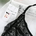 thumbnail image 5 of Topwoner Sexy Women Floral Lace Bra Black Lingerie Bustier Sheer Bralette Unpadded Camis Sleepwear, 5 of 8