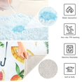 thumbnail image 4 of Toilet Rug Set Non-Slip Bathroom Rugs Soft Plush Machine Washable Contour Bath Mat Coconut Tree and Fruits 24x20/24x16, 4 of 9