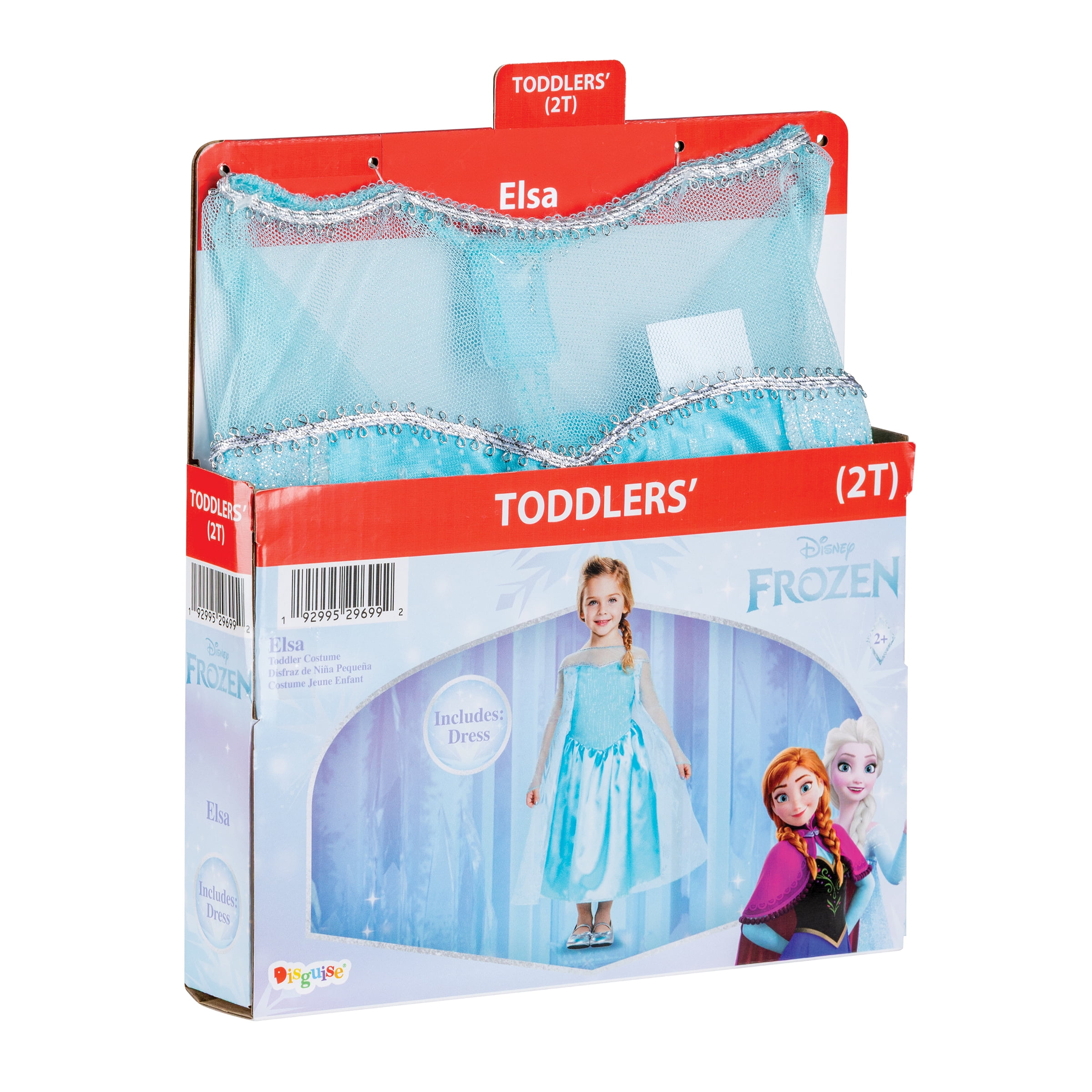 Disney Frozen Elsa Halloween Costume for Children, Toddlers Size 2T, by Disguise