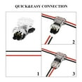 thumbnail image 4 of 15 Uds. Conectores de Cable de 3 VíAs y 2 Conectores de Cable T-Tap Compactos Universales de Bajo Voltaje Sin Pelar para Cable 18-22 AWG, 4 of 5