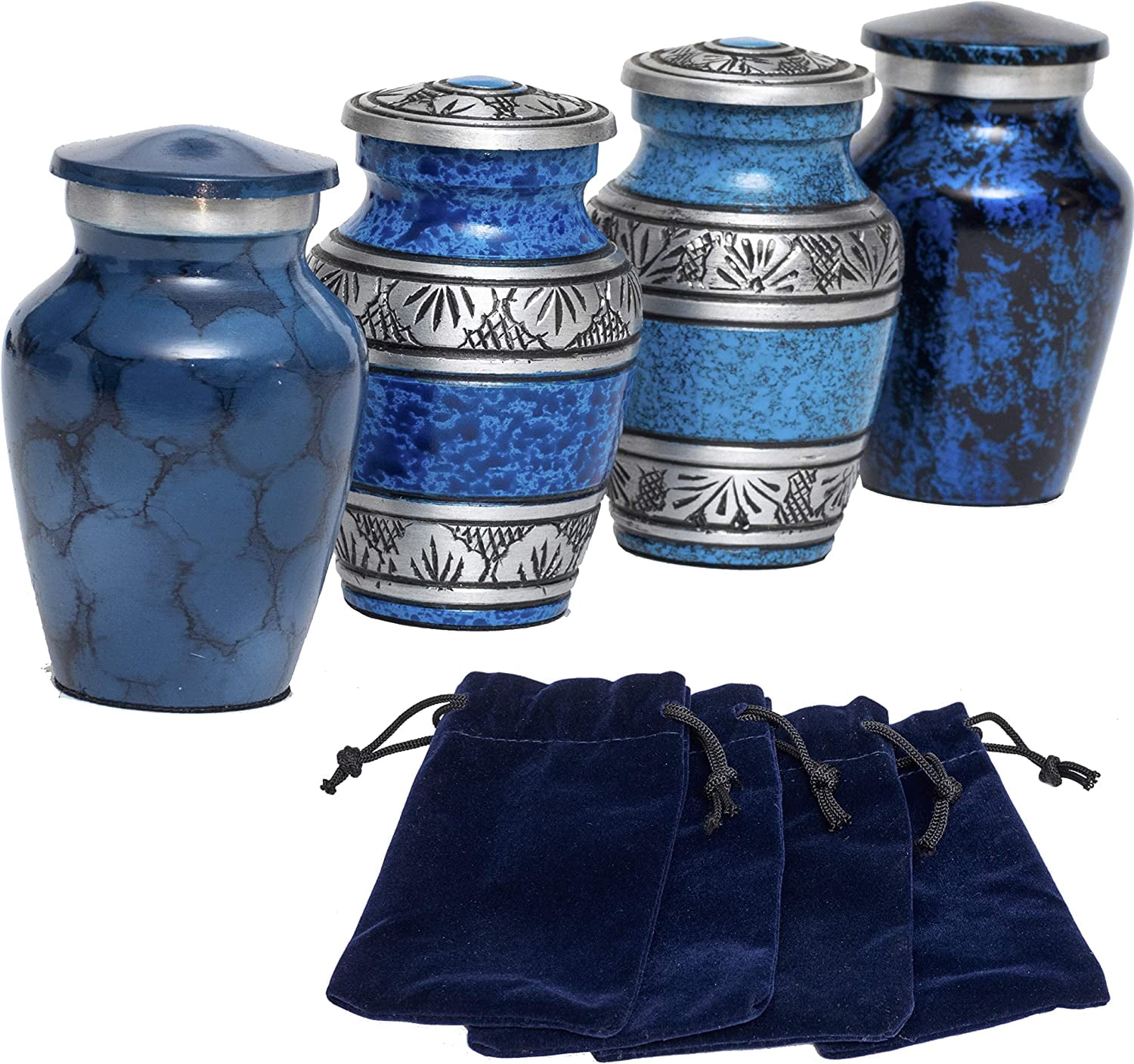 Eternal Harmony Keepsake Urns for Human Ashes | 4 Cremation Urns Carefully Handcrafted with Elegant Finishes to Honor Your Loved One