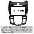 thumbnail image 2 of 9 Inch Car Stereo Radio Fascia Dvd Mp5 Panel Frame Dash Refitting Mount Kit For Cerato / Forte 2009, 2 of 5