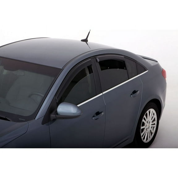 Auto Ventshade (AVS) by RealTruck Outside Mount Ventvisor / Window Deflectors Front & Rear Set 4 Pc. Set Compatible with 2011-2015 Chevy Cruze
