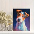 thumbnail image 2 of Jack Russell Terrier Pastel Canvas Print Wall Art for Living Room Bedroom Entryway Cafe Decor, 2 of 8