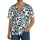 thumbnail image 1 of Fotbe Football Soccer Ball Camisa Estampada de Manga Corta para Hombre, Casual de Verano, Estilo Playero, Sin Arrugas-4X-Large, 1 of 5