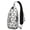 White, variant on Animal Paw Cute Pet Dog Puppy Print Anti-theft Travel Bag Sling Backpack, Multiple Compartments, Lightweight and Durable, Fashionable appearance, Ideal for city walks, office workers