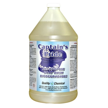 Captain's Pride Boat Wash - 1 gallon (128 oz.) (Best Clear Coat For Boats)