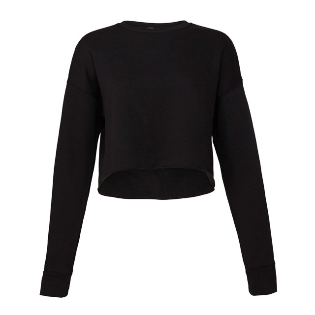 Bella + Canvas Womens Cropped Crew Fleece Top