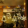 thumbnail image 3 of Battery Operated LED Christmas Hanging Window Lights with Suction Cup Festive Decorative Indoor Outdoor Holiday Lights, 3 of 4