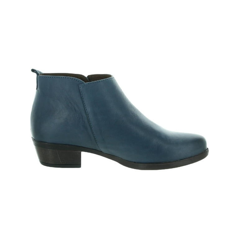 Eric Michael London Women s Leather Stacked Heel Ankle Booties