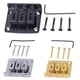 thumbnail image 4 of Montaje de sillines de Puente de guitarra eléctrica Yuyangstore de 3 cuerdas con herramienta de Tornillos y 4 llaves Negro, 4 of 8