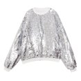 thumbnail image 4 of LIUJUNSHOP Men's Fleece Lined Crewneck Sweatshirt Men Carnival Sequin Flip Over Round Neck Casual Loose, 4 of 4